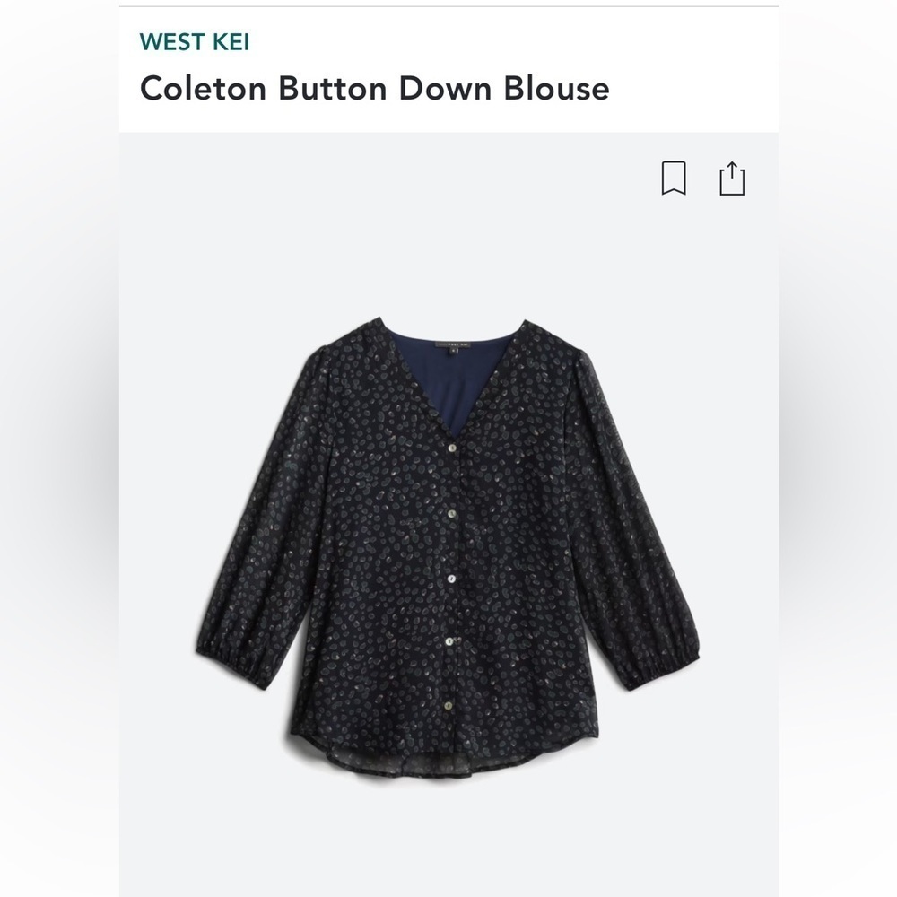 West Kei button down blouse